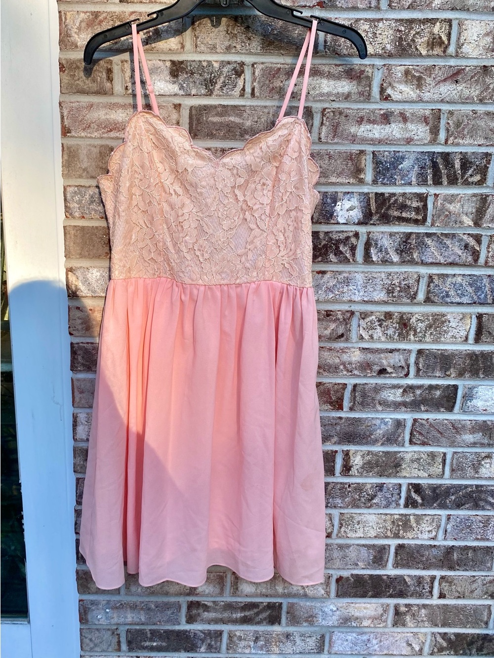 NWTs Leshop Pastel Pink Lace Formal Dress Size Large